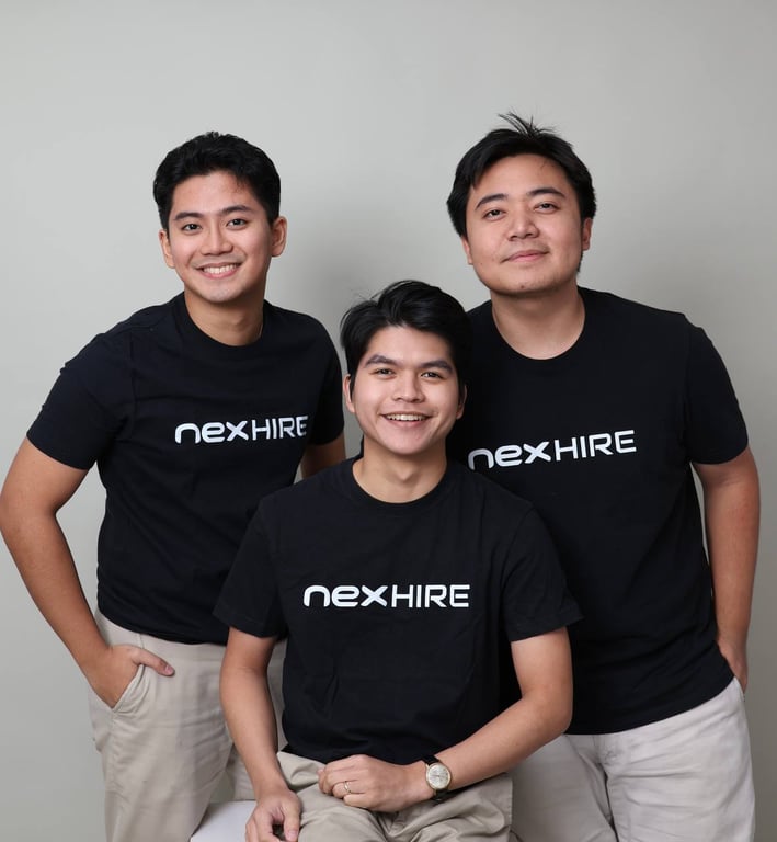 (From left to right) CEO Ritch Traballo, CTO Gabriel Fordan, and COO Justin Wee