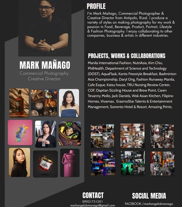 Introducing Mark Mañago : A Commercial Photographer and Creative Director
