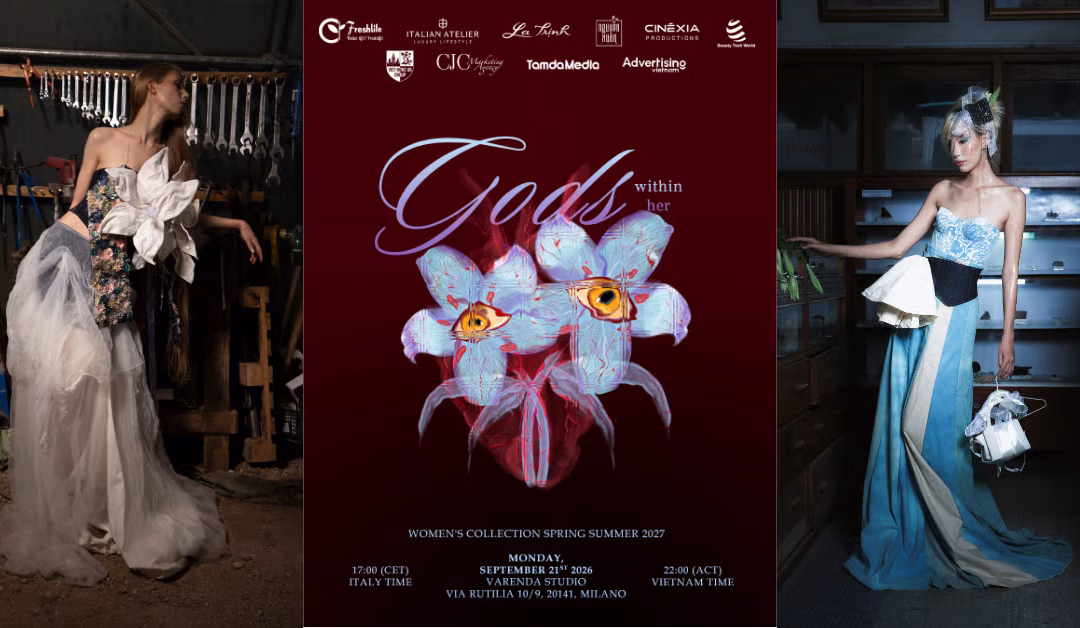 LA TRỊNH ATELIER PRESENTS “GODS WITHIN HER” FASHION SHOW IN MILAN